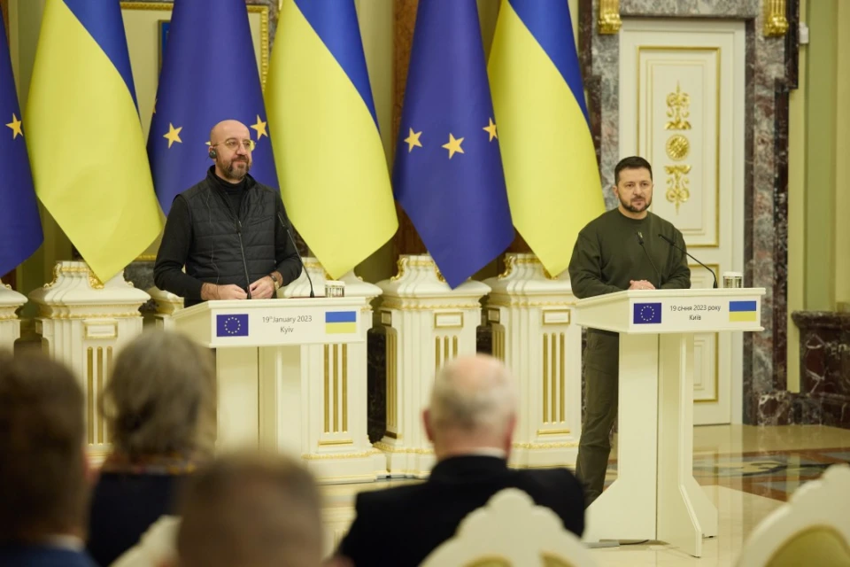 Зустріч Зеленського з Шарлем Мішелем у Києві