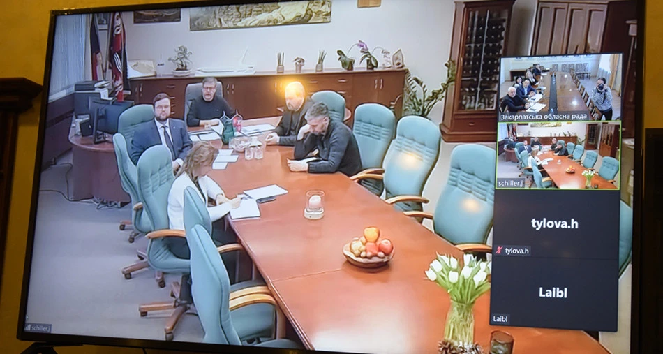 онлайн-зустріч Закарпатської облради із чеськими партнерами