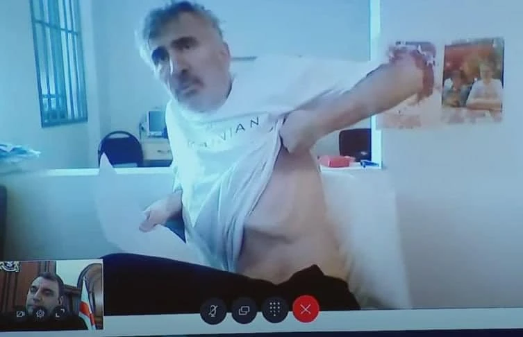 на фото Міхеїл Саакашвілі