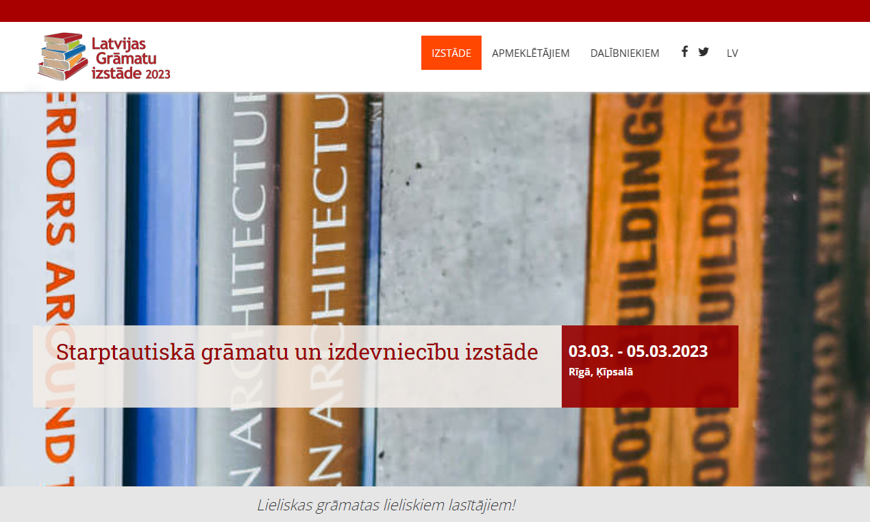 Оголосили нову програму Латвійського книжкового ярмарку