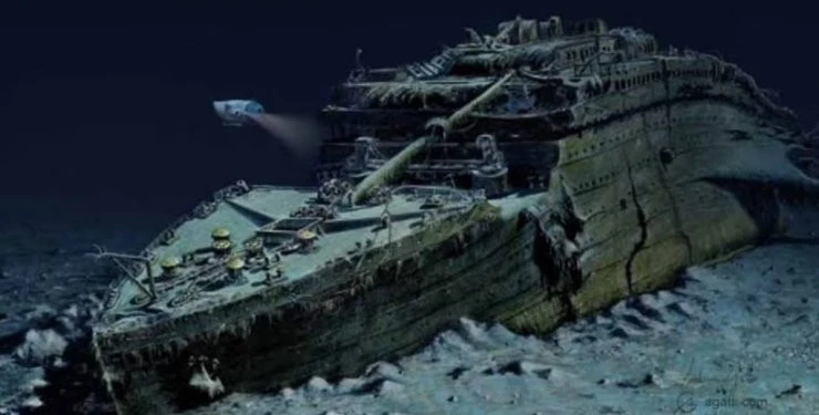 На фото: затонулий лайнер "Титанік"
