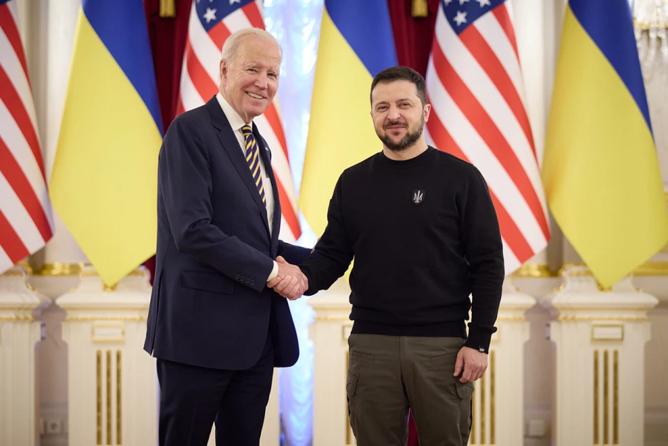 Джозеф Байден і Володимир Зеленський