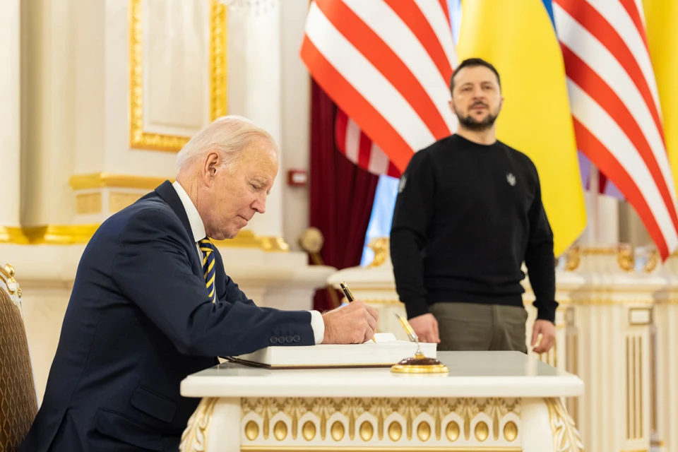 Джозеф Байден і Володимир Зеленський