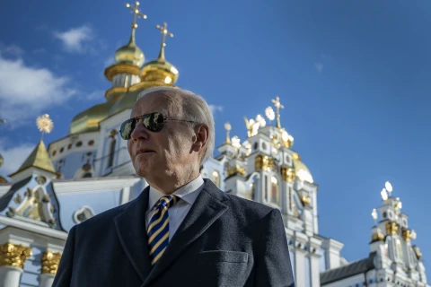 на фото: Джо Байден в Києві
