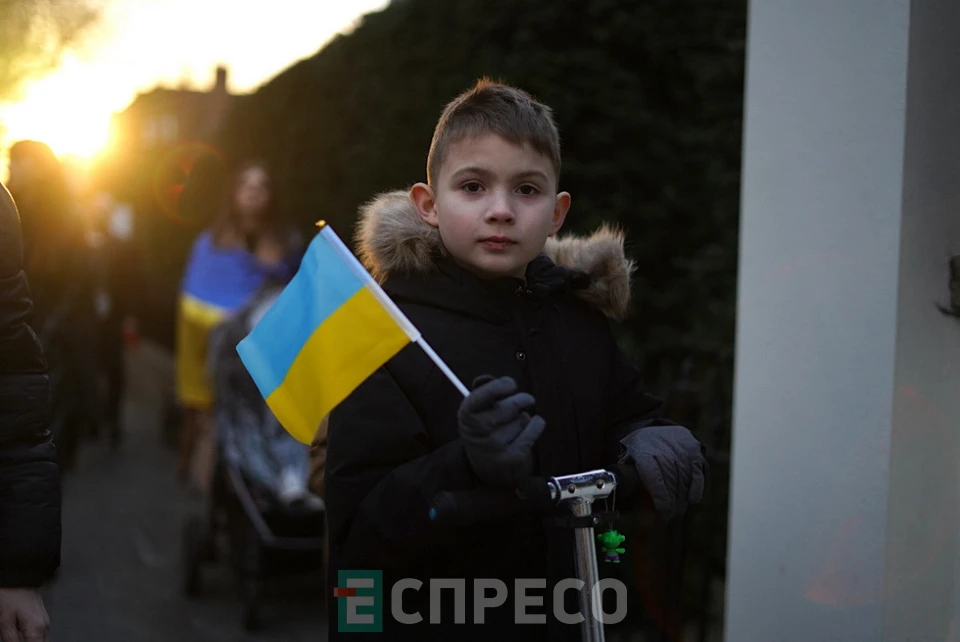 марш у Лондоні 24.02.2023