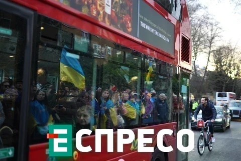 марш у Лондоні 24.02.2023
