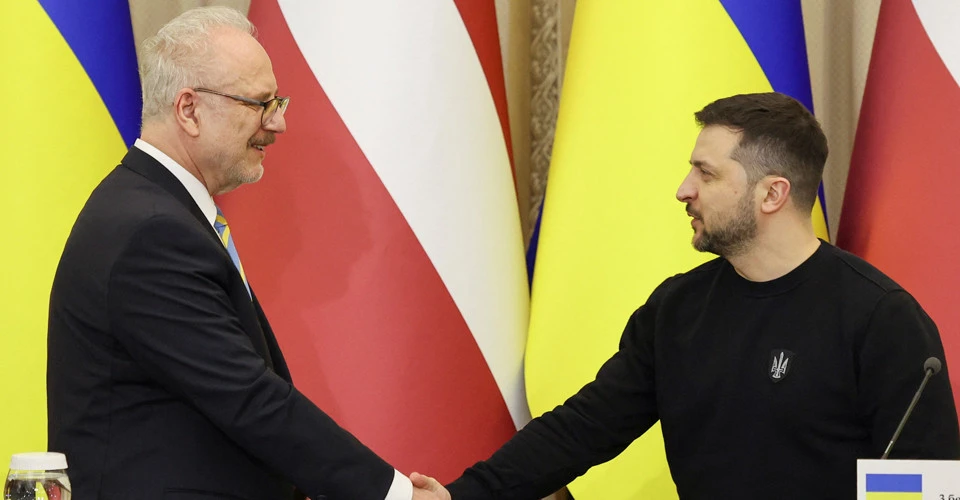 Егілс Левітс та Володимир Зеленський