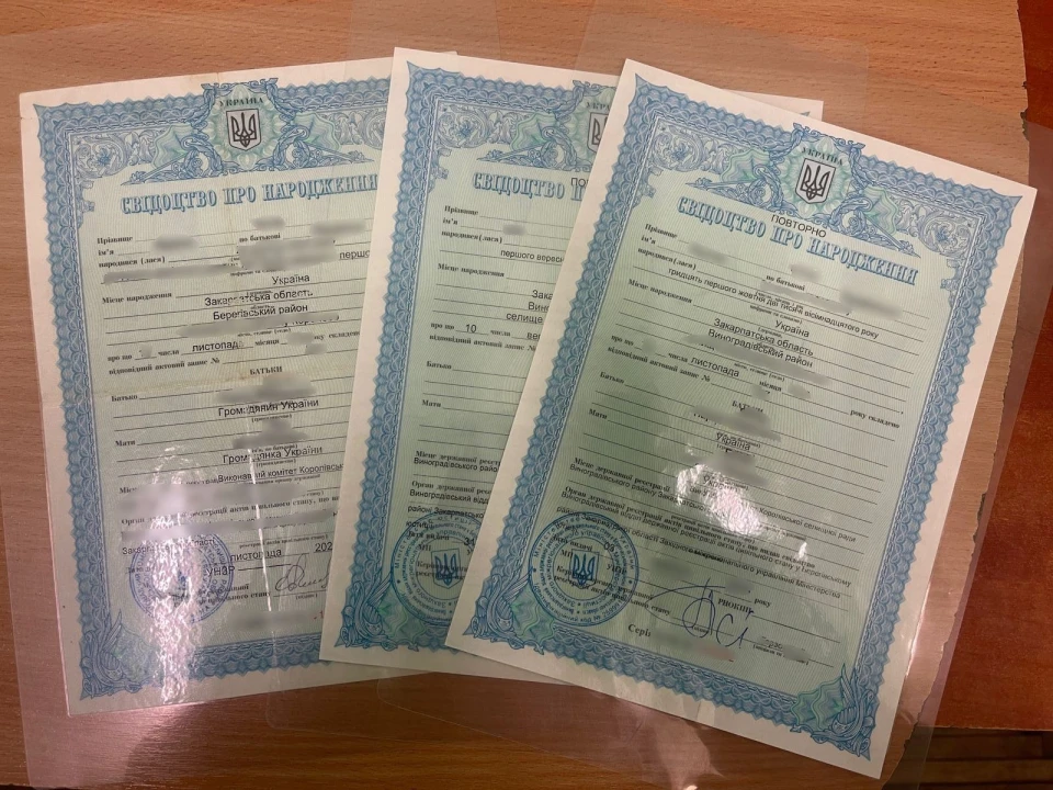підроблене свідоцтво