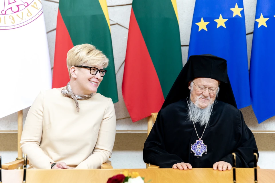 Інгріда Шимоніте та Патріарх Варфоломій