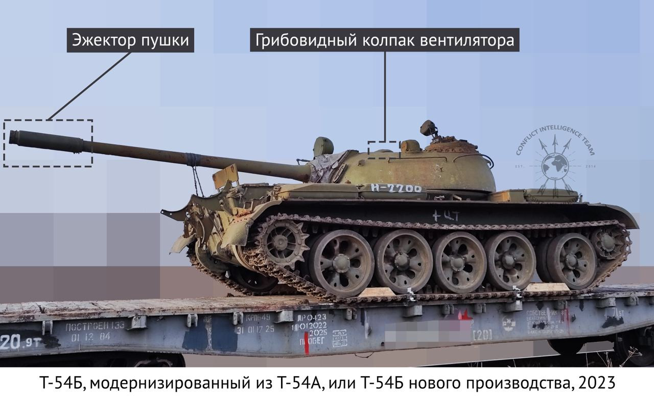 Arms Shortage In Russia: Russian Army Deploys Old T-54/55 Tanks To War ...