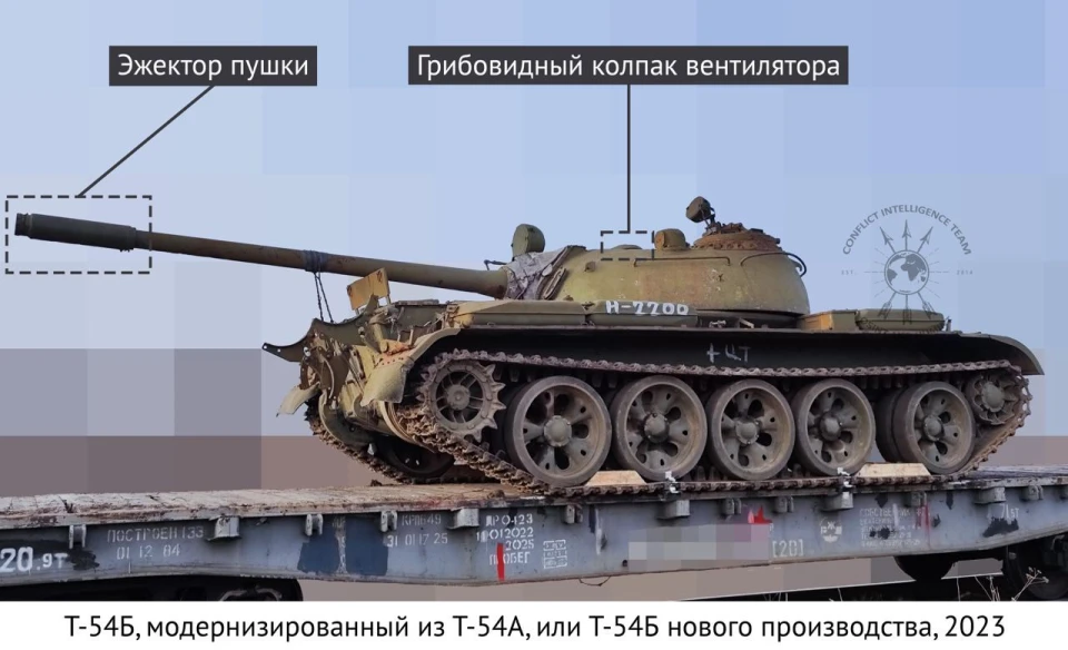 Росія відправляє на війну в Україну застарілі танки Т-54 і Т-55