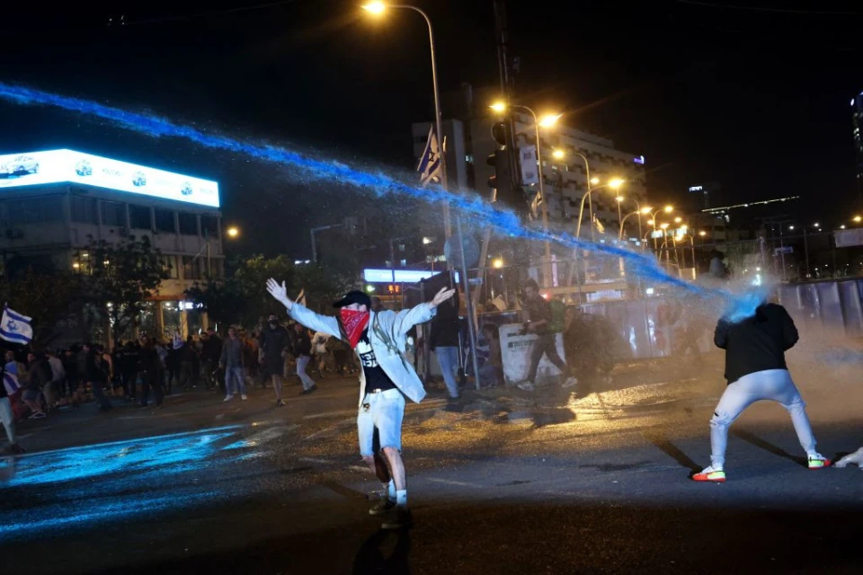 на фото: протести в Тель-Авіві