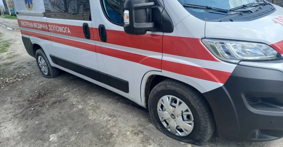 бригада швидкої потрапила під обстріл