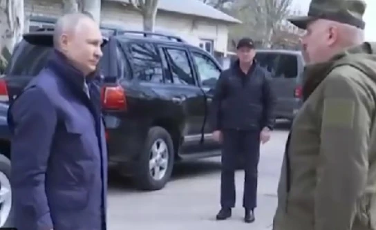 Путін на окупованих територіях