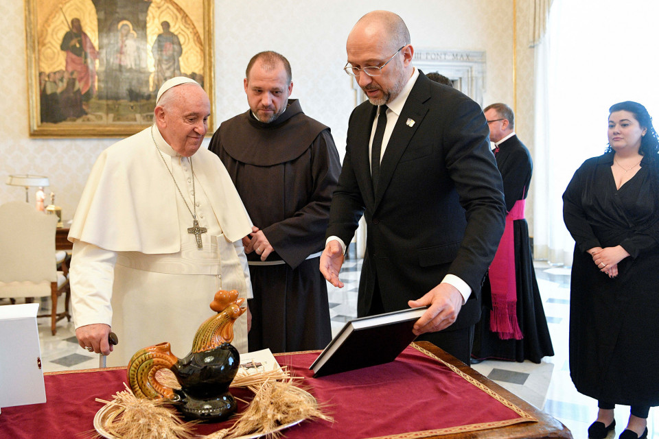 Денис Шмигаль і Папа Римський Франциск
