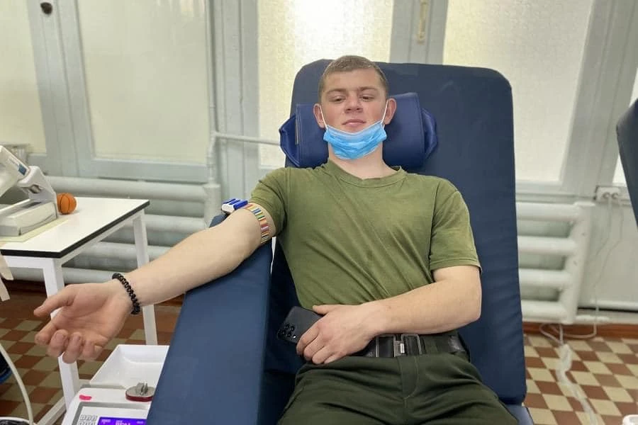 Рівненські нацгвардійці здали кров для поранених побратимів