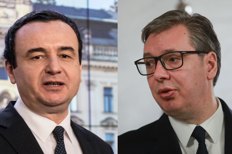 Голова уряду Косово Альбін Курті та президент Сербії Александр Вучич