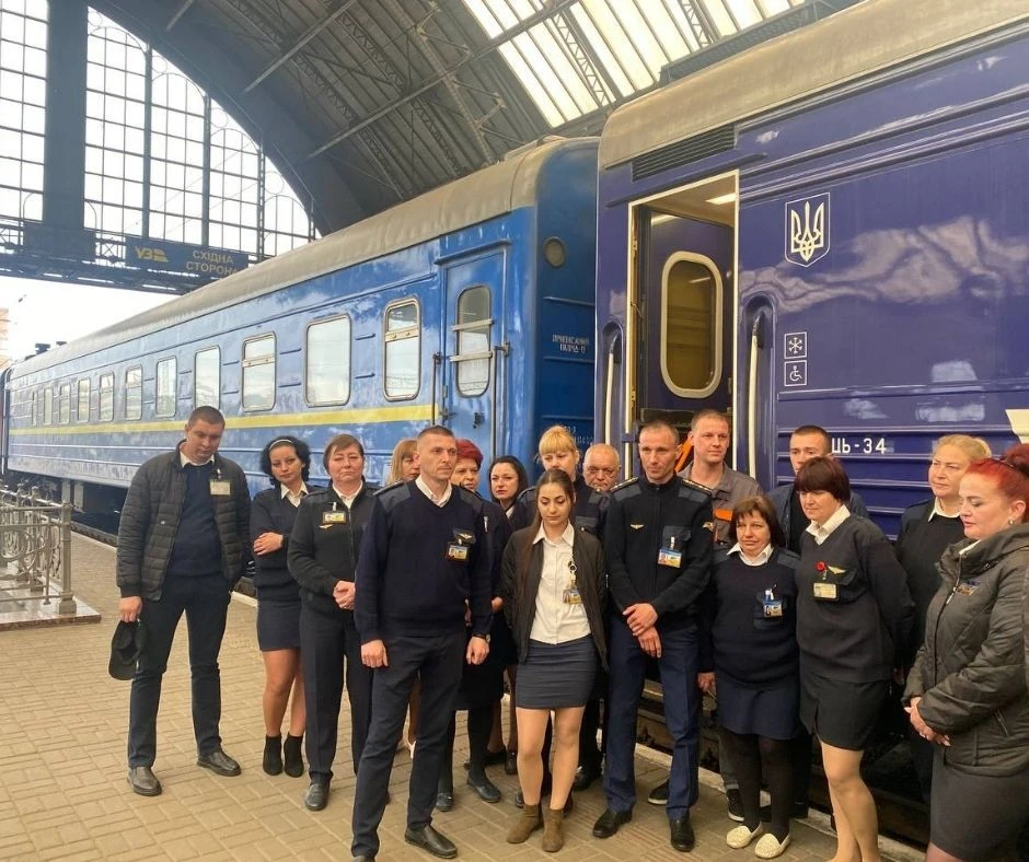 потяг з Херсона, який потрапив під обстріл
