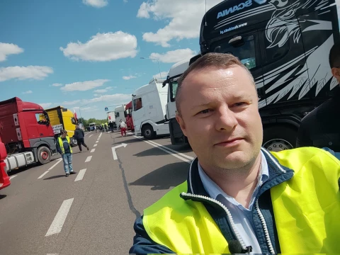 Протест перевізників у Дорогуську