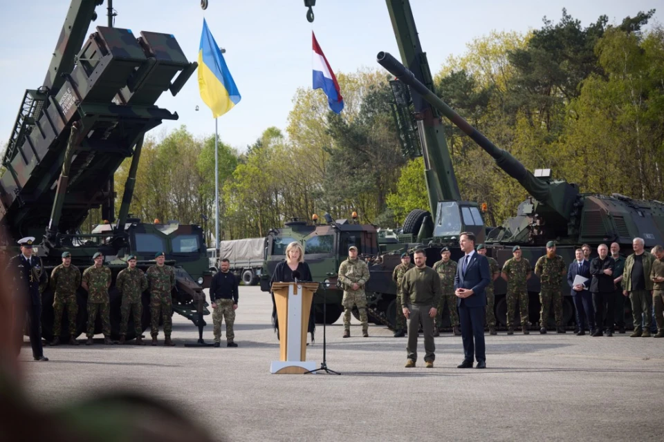 Зеленський на військовій базі в Нідерландах