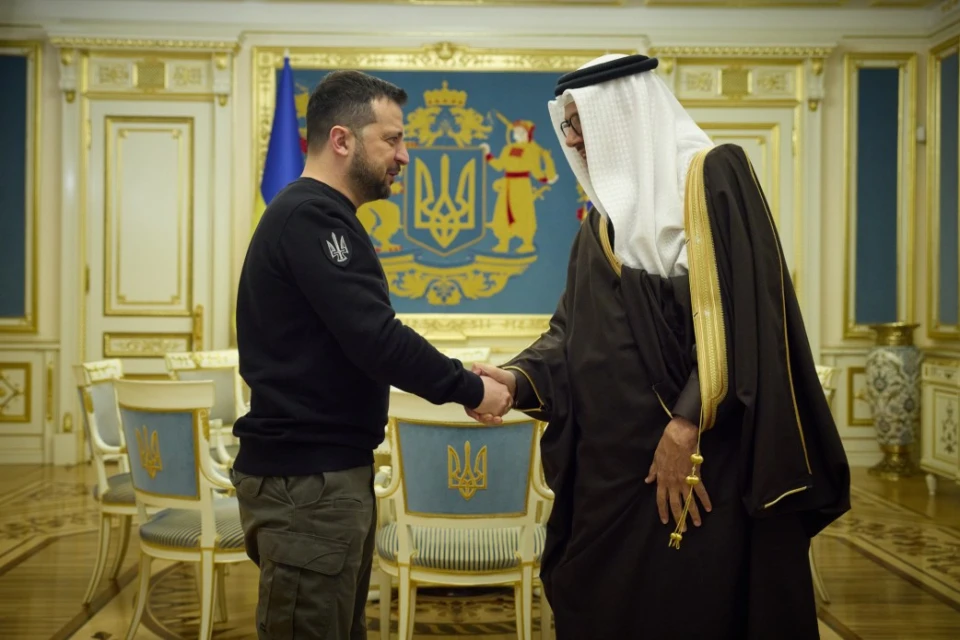 Президент України Володимир Зеленський та очільник МЗС Королівства Бахрейн Абдуллатіфа бін Рашида Аз-Заяні