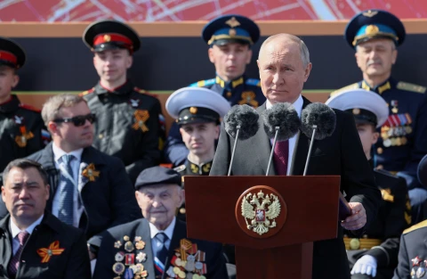 Володимир Путін на параді 9 травня
