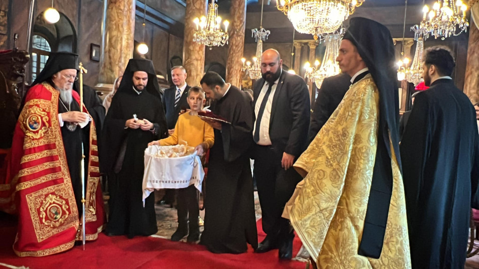 Патріарх Варфоломій на українській літургії у Стамбулі