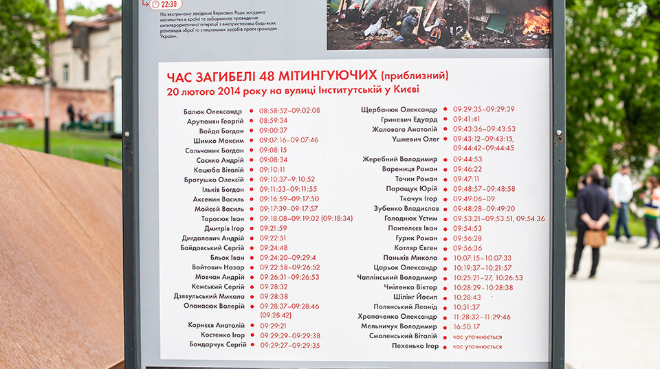 виставка "Справи Майдану: на шляху до правосуддя та історії"