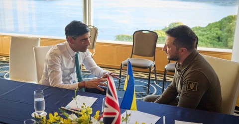 Ріші Сунак та Володимир Зеленський