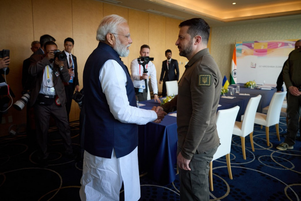 Зеленський зустрівся з прем’єр-міністром Індії Нарендрою Моді