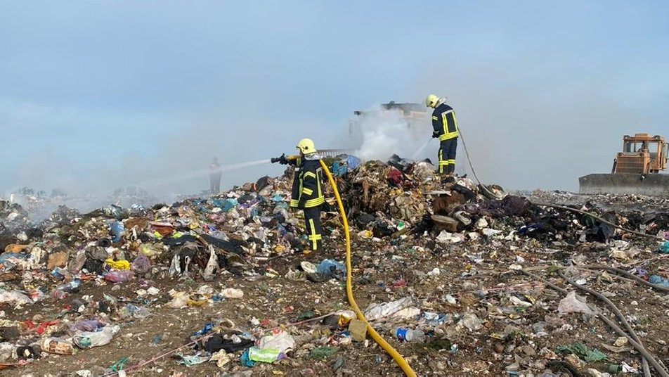 пожежа на сміттєзвалищі пожежа на сміттєзвалищі