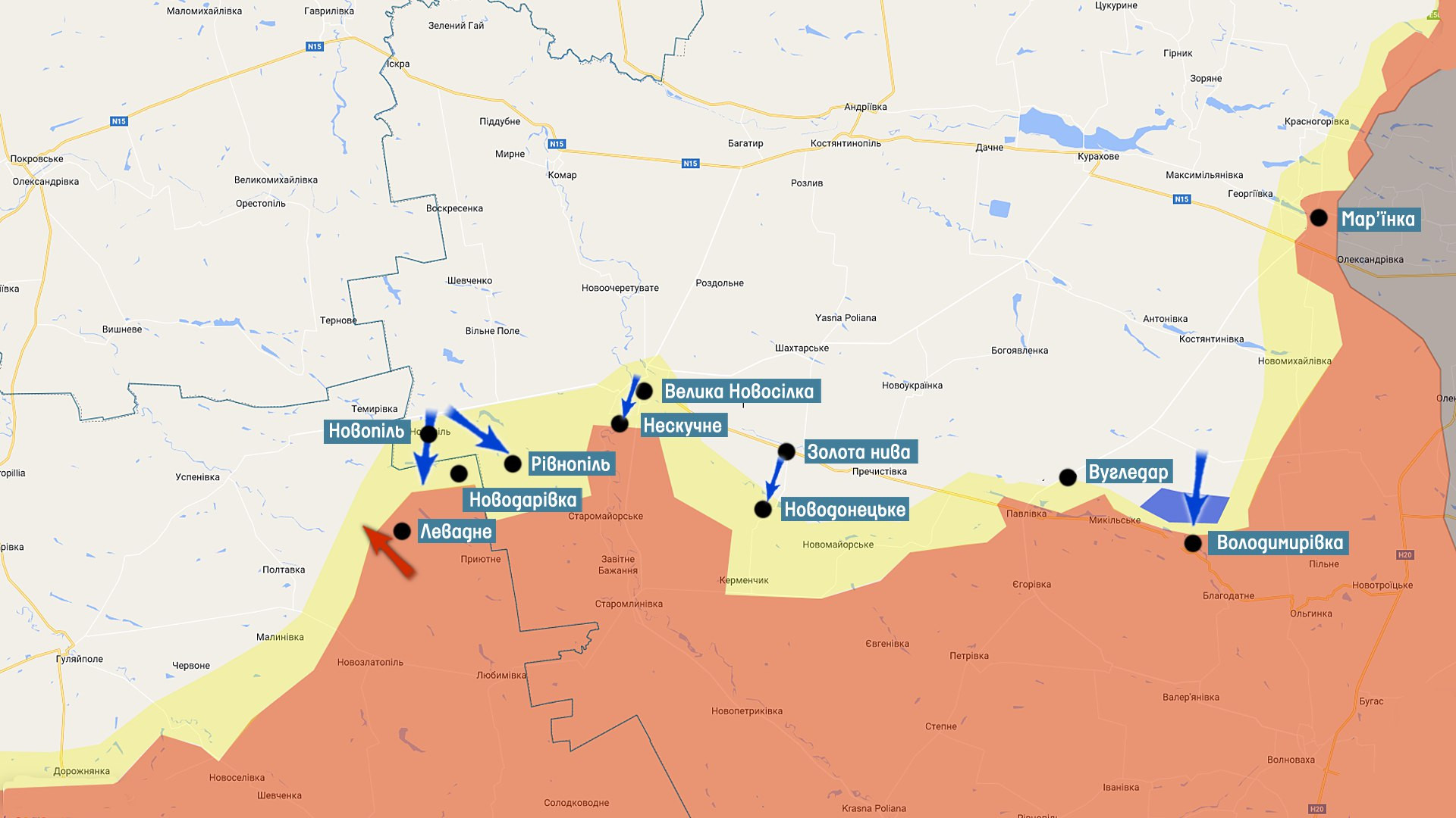 Карта врагов россии