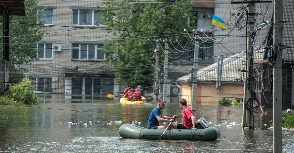 Каховська ГЕС, підтоплення