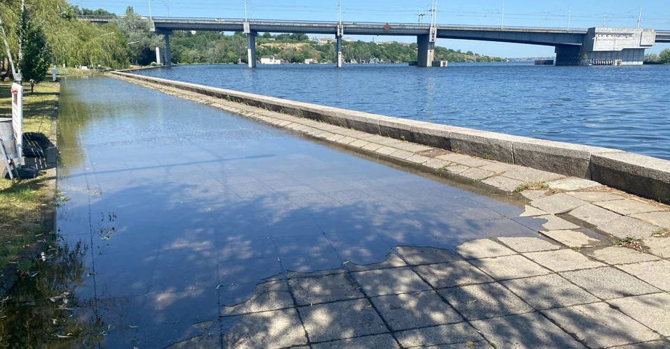Рівень води в акваторії Миколаєва