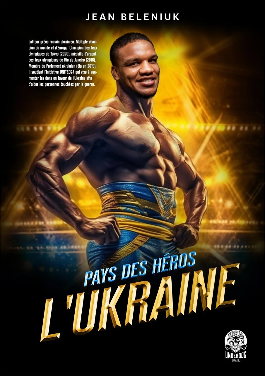 Zhan Beleniuk as champion superhero artwork