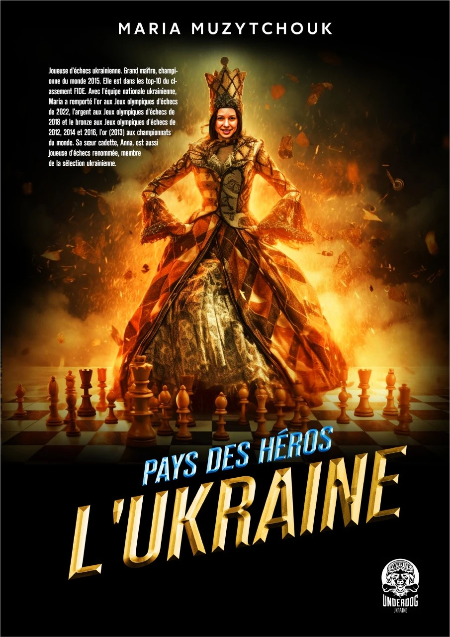 Maria Muzychuk as champion superhero artwork