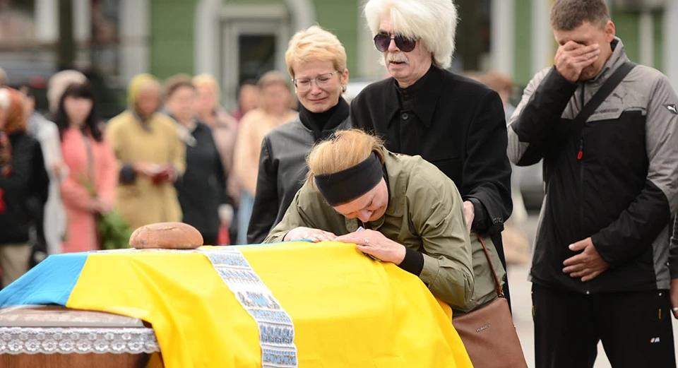 прощання у Рівному із воїном Юрієм Лєдяєвим