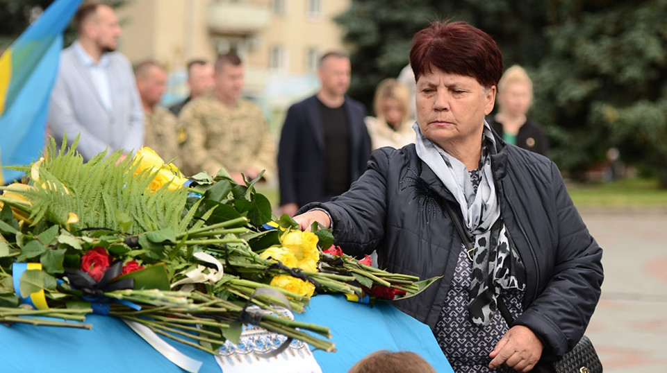 прощання у Рівному із воїном Юрієм Лєдяєвим