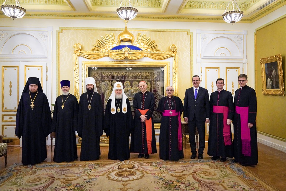 патріарх московський Кирил і кардинал Маттео Зуппі