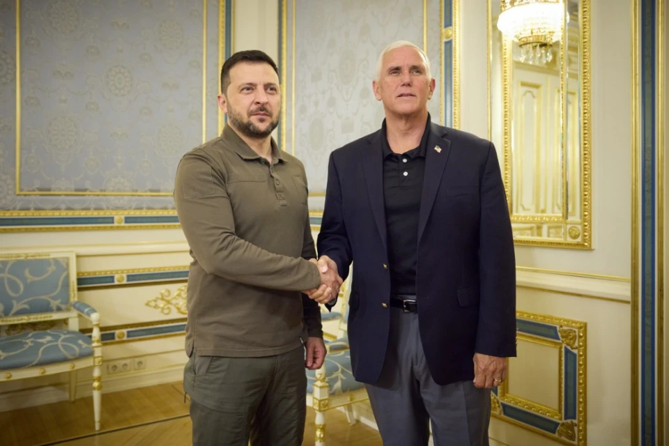 Володимир Зеленський, Майк Пенс
