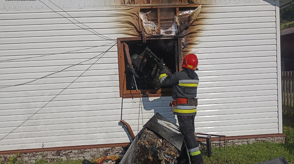 пожежа в селі Устеріки