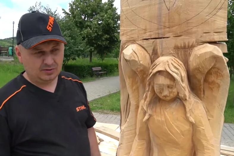 скульптура у пам’ять про полеглих бійців 128-ї бригади