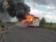 загорівся автобус