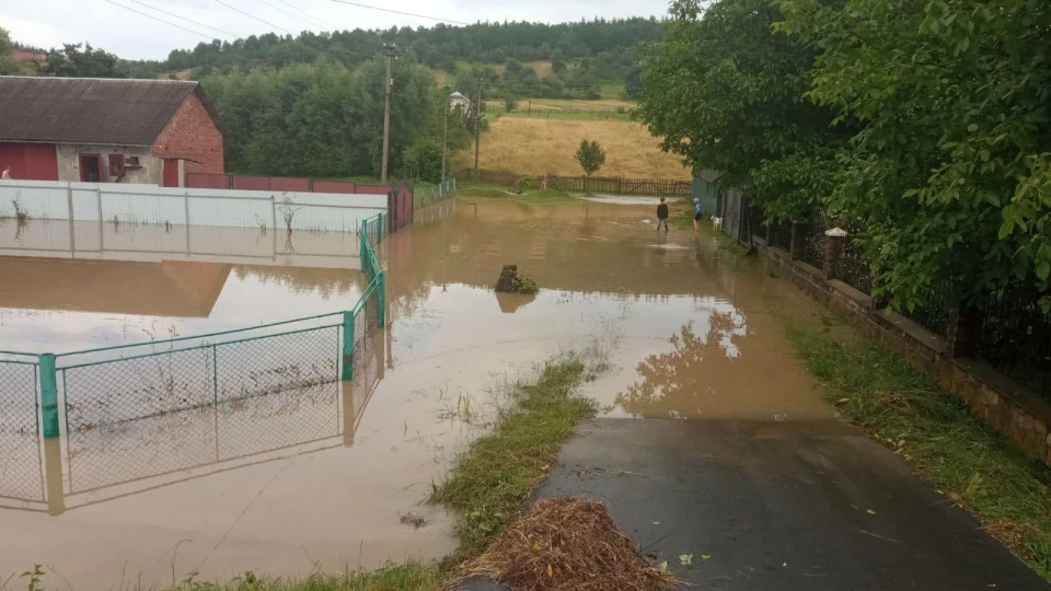 На Прикарпатті підтопило село