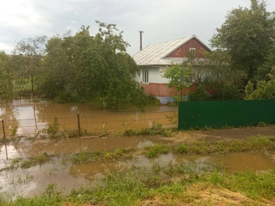 На Прикарпатті підтопило село