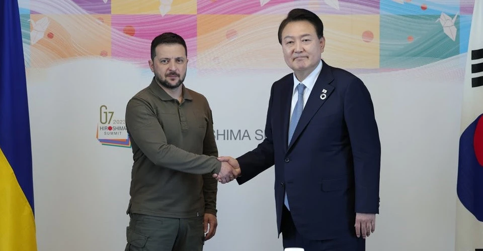 Володимир Зеленський та Юн Сок Ель