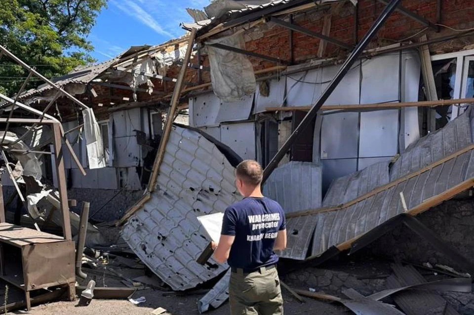 на фото: наслідки російського обстрілу Харківщини