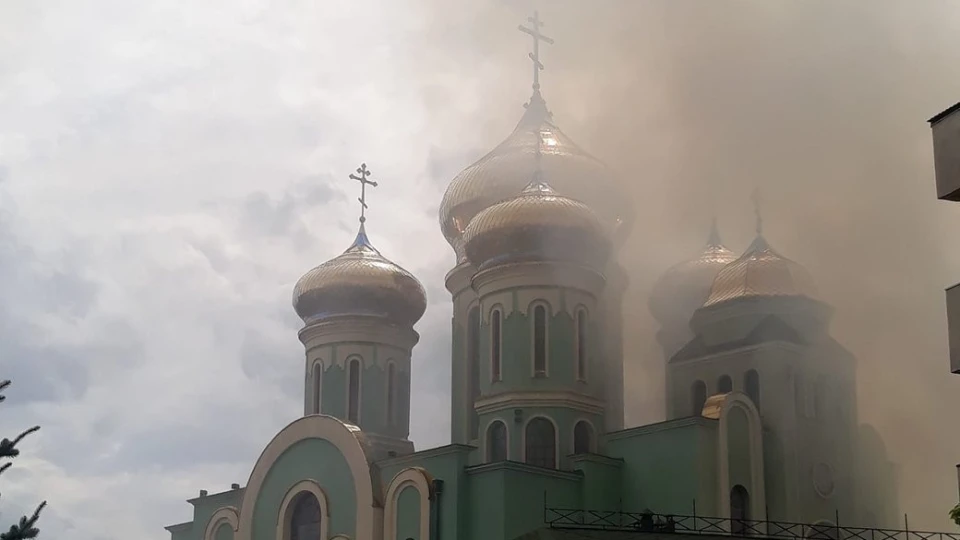 пожежа у соборі на Закарпатті