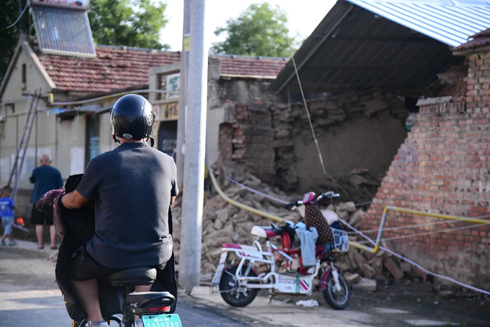 Після землетрусу в міському районі округу Піньюань, Дечжоу, провінція Шаньдун, Китай, 6 серпня 2023 р.
