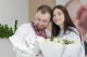 Михайло Юрчук з дружиною та новонародженою дитиною